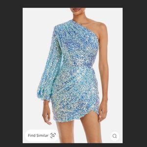 Bronx and Banco Womens Galaxy Mini Cocktail And Party Dress Like NEW